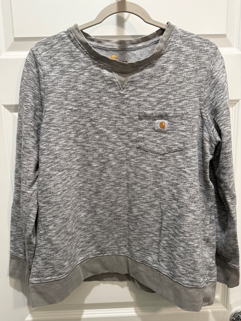 Carhartt Gray Heathered Pocket Crewneck Sweatshirt